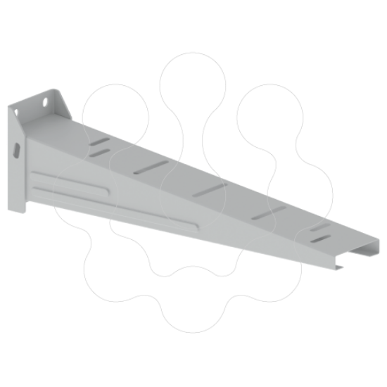 Imagem de Suporte horizontal Unex 100x500 em aço inoxidável