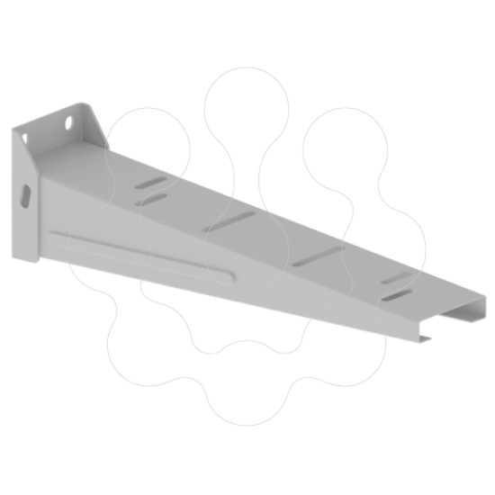 Imagem de Suporte horizontal Unex 100x400 em aço epoxi