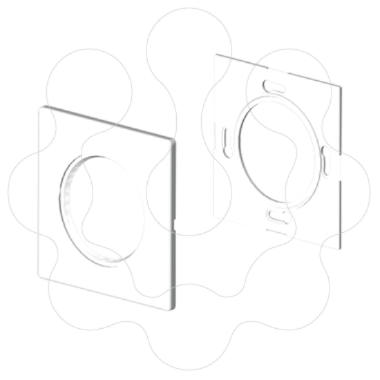 Imagem de Adaptador universal de guia Unex, cor branco, em U24X