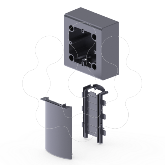 Imagem de Adaptador universal Unex cor alumínio em U24X
