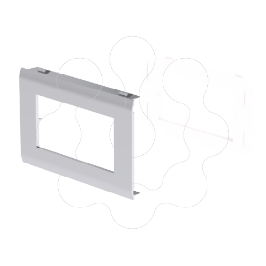 Imagem de Adaptador Unex para Unica, cor alumínio, para tampa 80mm, em U24X