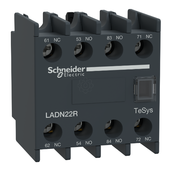 Imagem de Contacto auxiliar Tesys Deca 2 NA + 2 NC aplicações críticas IP4X+1mA