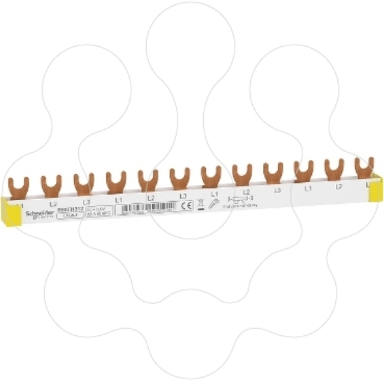 Imagem de RESI9 - Pente de ligação - 3P - 18mm - 12 módulos - 63A