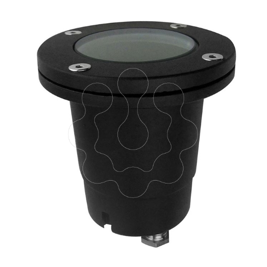 Imagem de Encastravel no solo IP65-IP67 Tidian O98mm GU10 8 Preto