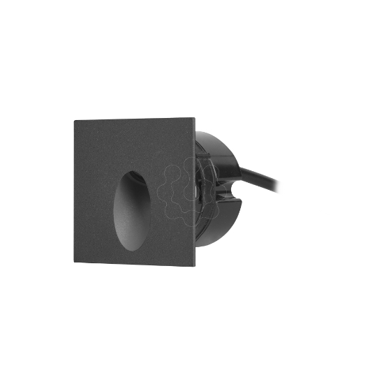 Imagem de Encastravel de parede IP65 Icon Square LED 3.3 Branco quente - 3000K ON-OFF Preto