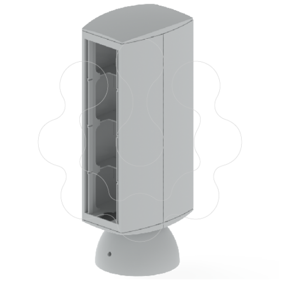 Imagem de 50 Mini-coluna 8 mec. cinzento 80 U24X