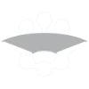 Imagem de 66 Tampa curva plana 90° cinzento 600 U23X