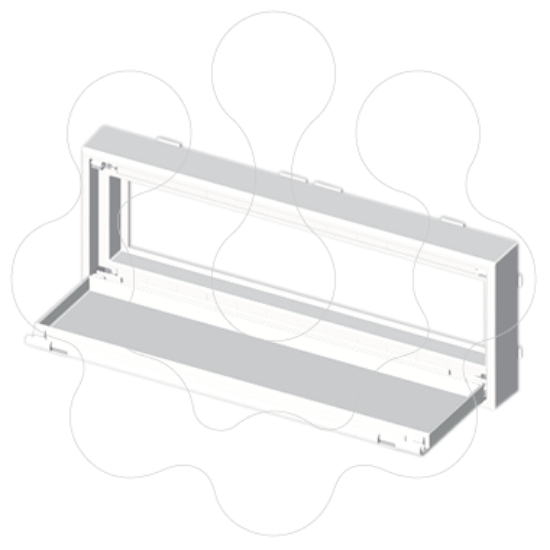 Imagem de 73 Placa 12 modulos DIN branco U24X