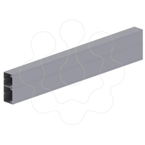 Imagem de 93 Calha 2 tampas cor aluminio 70x170 U23X