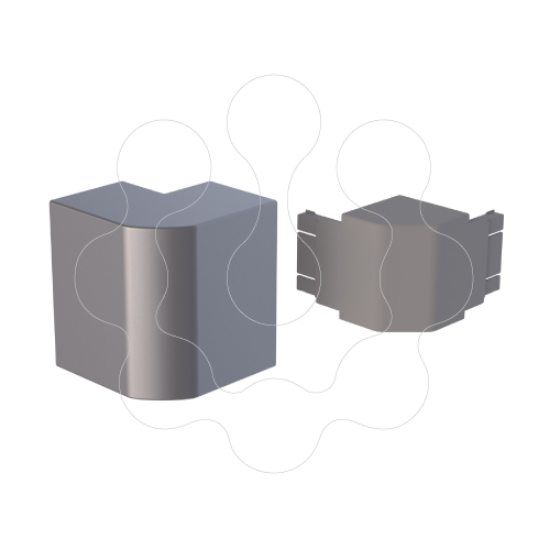 Imagem de 93 Angulo exterior cor aluminio 70x130 U24X