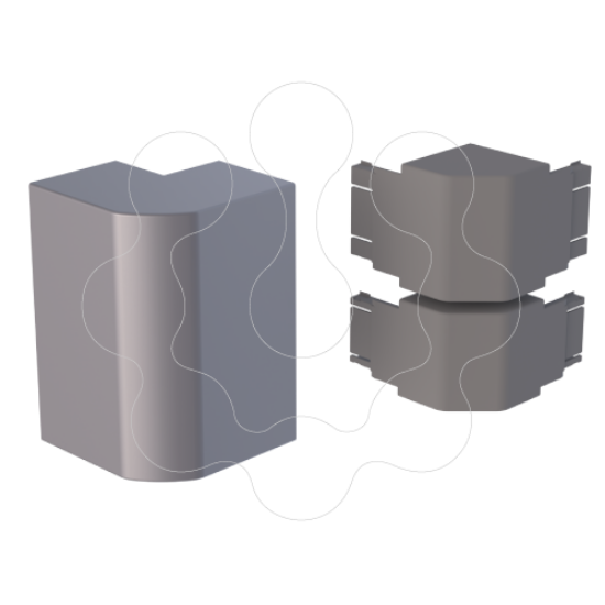 Imagem de 93 Angulo exterior cor aluminio 70x170 U24X