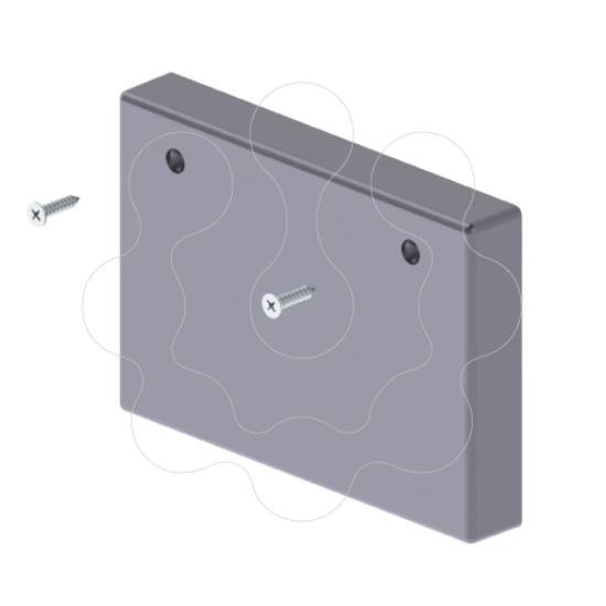 Imagem de 93 Tampa final cor aluminio 70x100 U24X