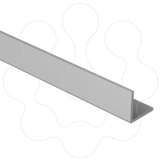 Imagem de 93 Perfil L cor aluminio 20x20 U23X