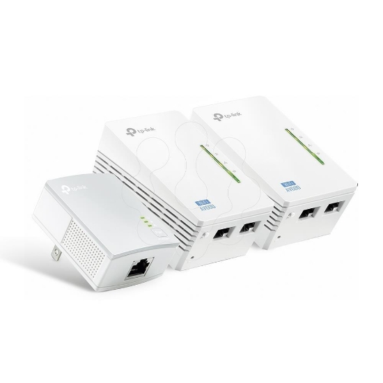 Imagem de Powerline Universal Wi-Fi Range Extender 2 Ethernet Ports Network Kit