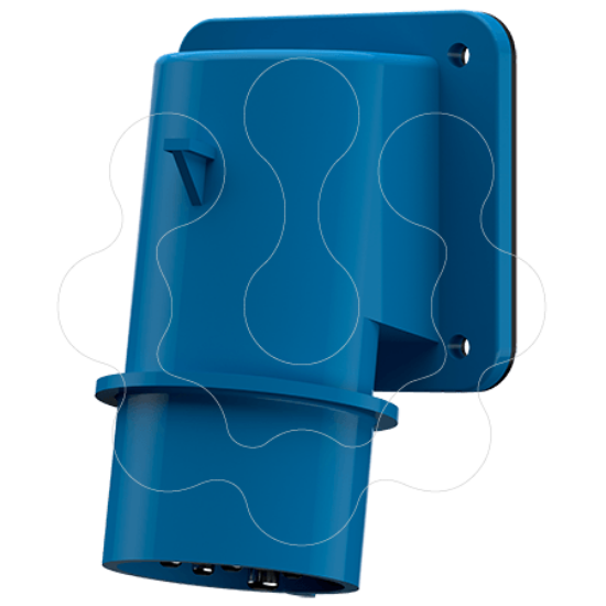 Imagem de Ficha fixa de painel 16A 230V IP44