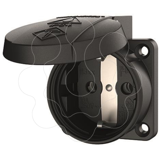 Imagem de Tomada de painel Schuko 16A 230V IP54