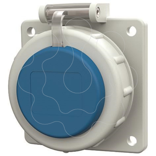 Imagem de Tomada de painel Schuko 16A 230V IP68