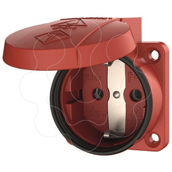Imagem de Tomada de painel Schuko 16A 230V IP54