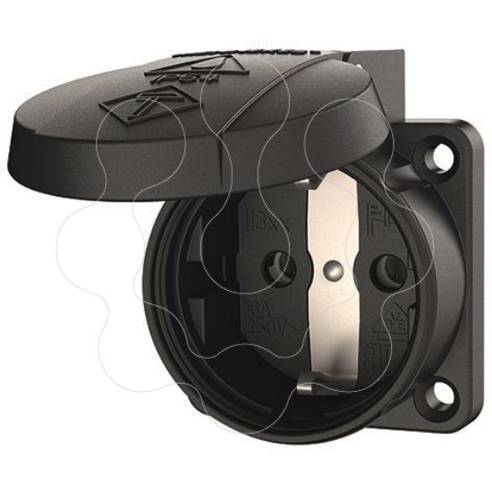 Imagem de Tomada de painel Schuko 16A 230V IP54