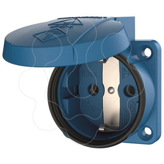 Imagem de Tomada de painel Schuko 16A 230V IP54