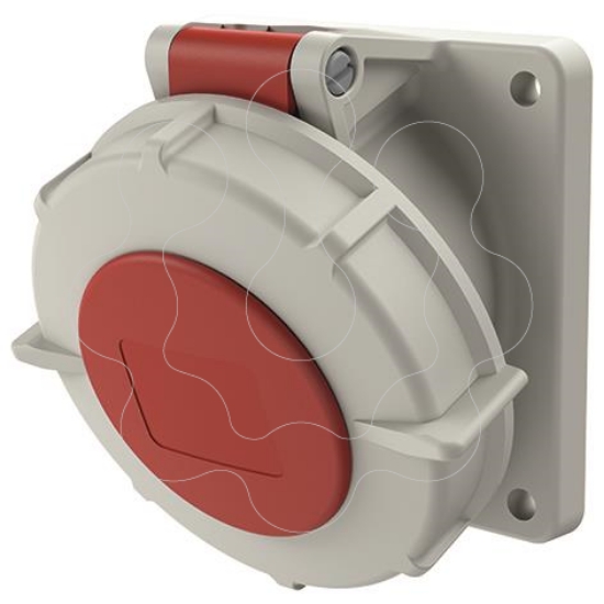 Imagem de Tomada de painel com TwinCONTACT 16A 400V IP67