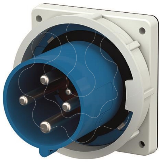 Imagem de Ficha fixa de painel 63A 230V IP67