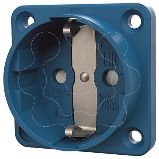 Imagem de Tomada de painel Schuko 16A 230V IP20