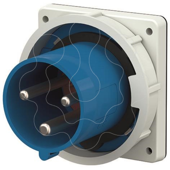 Imagem de Ficha fixa de painel 125A 230V IP67