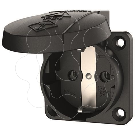 Imagem de Tomada de painel Schuko 16A 230V IP54