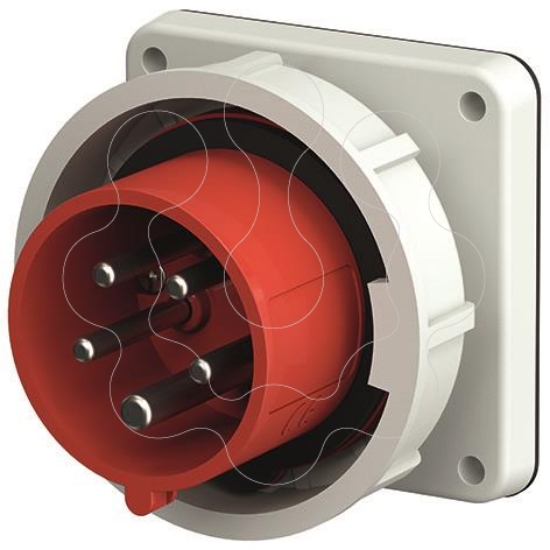 Imagem de Ficha fixa de painel 16A 400V IP67