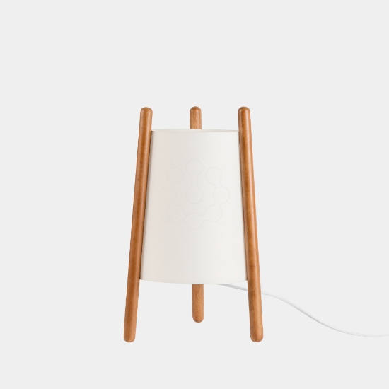 Imagem de Candeeiro de mesa Woody E27 15 Branco