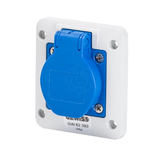 Imagem de BASE SCHUKO IP54 C/TAPA P/QDIN