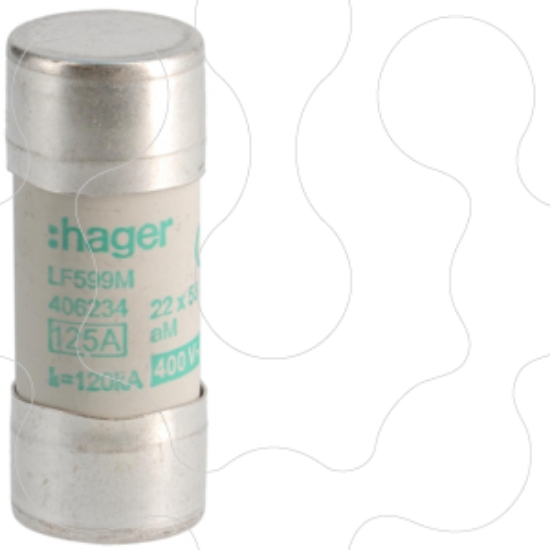 Imagem de Fusivel 22x58 aM 125A 400V
