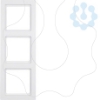 Imagem de Q.3 - quadro x3, branco