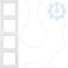 Imagem de Q.3   quadro x4 branco
