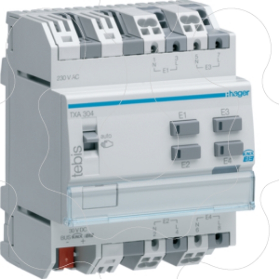 Imagem de Modulo 4 entradas binarias 230V KNX