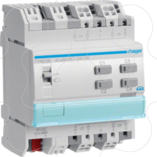 Imagem de Actuador persianas 4 canais 24V KNX-S