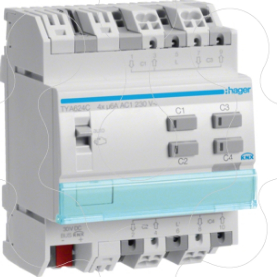 Imagem de Actuador est./pers. 4 canais 230V KNX-S