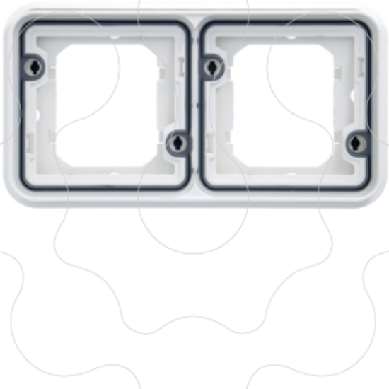 Imagem de cubyko - Quadro x2 horizontal, branco