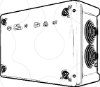 Imagem de Caixa estanque com boquilhas J160-B/M2 (BOXLINE)