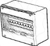 Imagem de Quadro de distribuição estanque com paredes lisas 250-11L