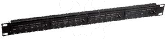 Imagem de Patch Panel 1U 24 RJ45 Cat5e para Bastidor de Parede - B-P016