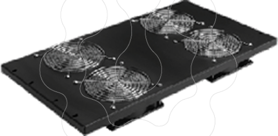 Imagem de Painel de topo com 4 fans de ventilação para Bastidor de chão - B-P050