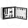 Imagem de ATI - Matrix com repartidores CAT6 kit painel + moldura + tampa - ATI Interior de 6 saídas (cat6) - C971GR-6