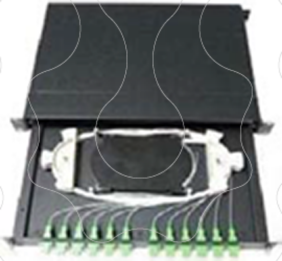 Imagem de Painel de fibra óptica 1U. 12 fibras para SC/APC (não inclui adaptadores AC/APC) - GPX-4820-12