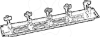 Imagem de Patch Panel 1U 24 RJ45 Cat5e com Porta Cabos Frontal - B-P012