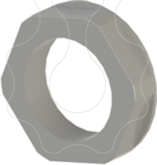 Imagem de Porca métrica M20-P