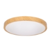 Imagem de Plafon IP44 Tempo Ø410mm LED 22.8W Branco quente - 3000K ON-OFF Imitação madeira 1821lm