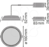 Imagem de DL ALU DN 150 14W 6500 K IP44/IP20 WT
