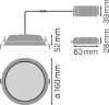 Imagem de DL ALU DN 150 14W 6500 K IP44/IP20 WT